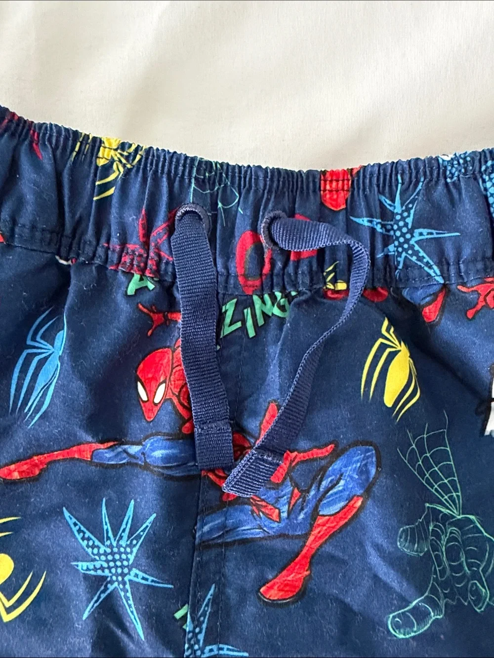 Hanna Andersson x Marvel Spider-Man Swim Trunks Boys 5 Navy Blue